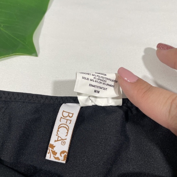 NEW Becca [‎ Medium ] Reveal Hipster Bikini Bottoms in Black/White - Picture 7 of 12